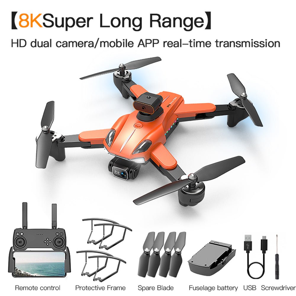 P11 Drone GPS Automatic Return 8K Aerial Photography UAV Four Sided Obstacle Avoidance Remote Control Toy