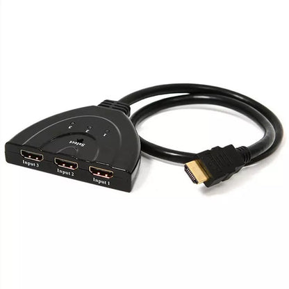 HDMI 3 In 1 Out With Cable Video Switcher