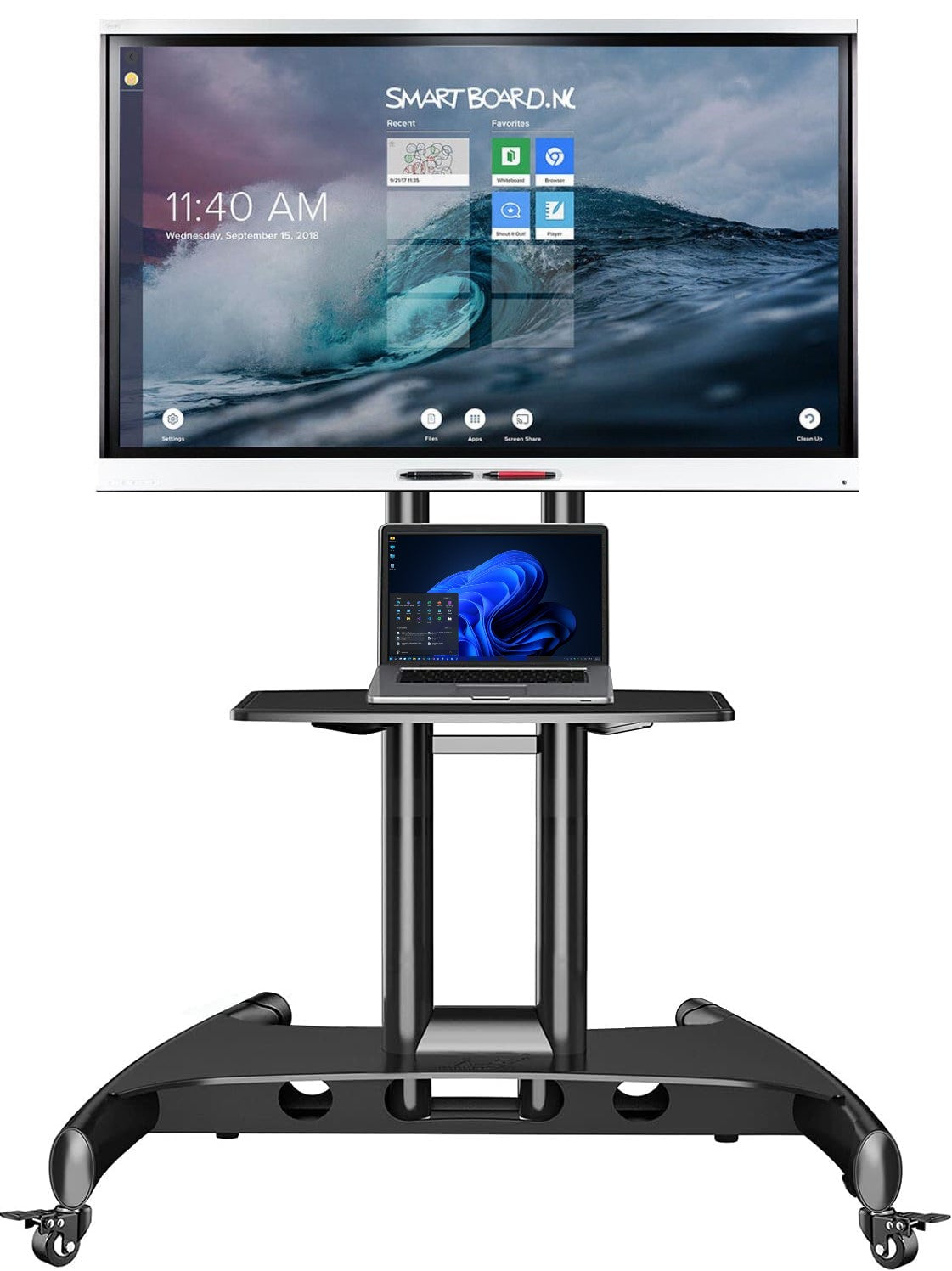 Mobile Floor Stand for Smart Boards and Interactive Whiteboards (2 yrs guarantee)