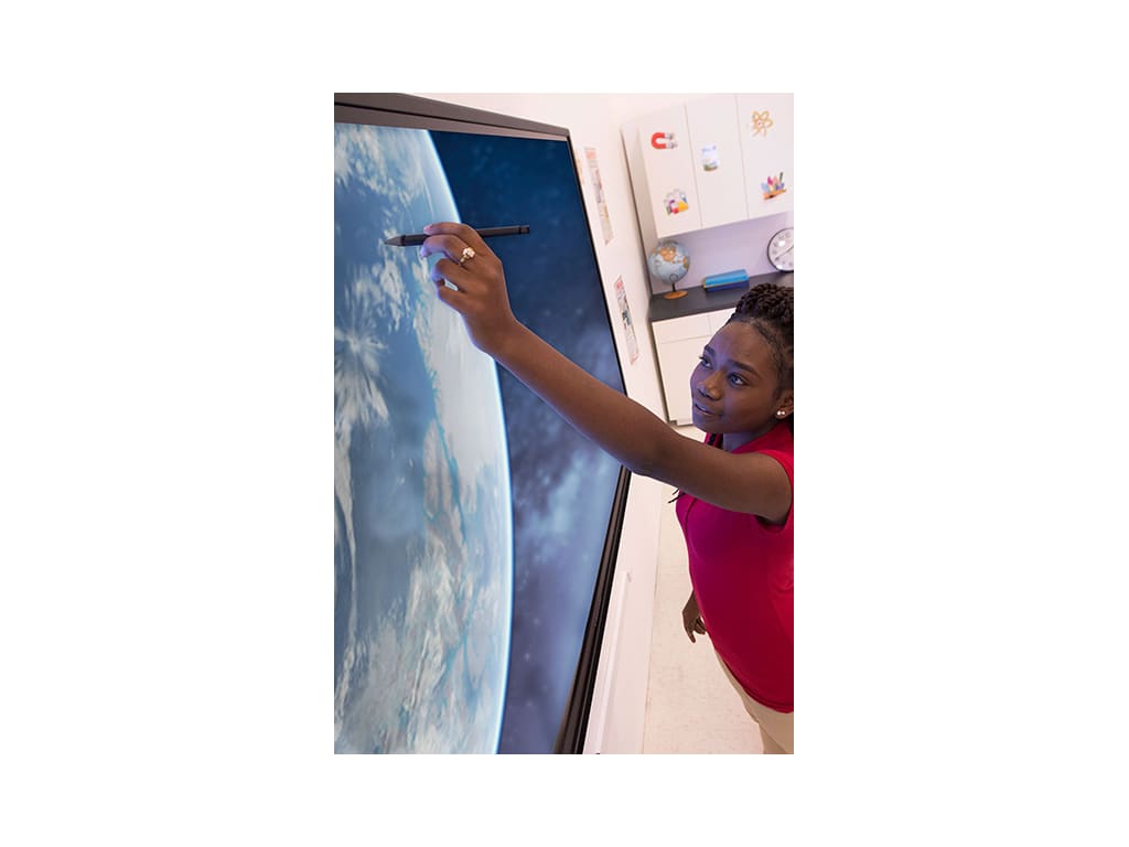 Smart Board, interactive whiteboard in use.