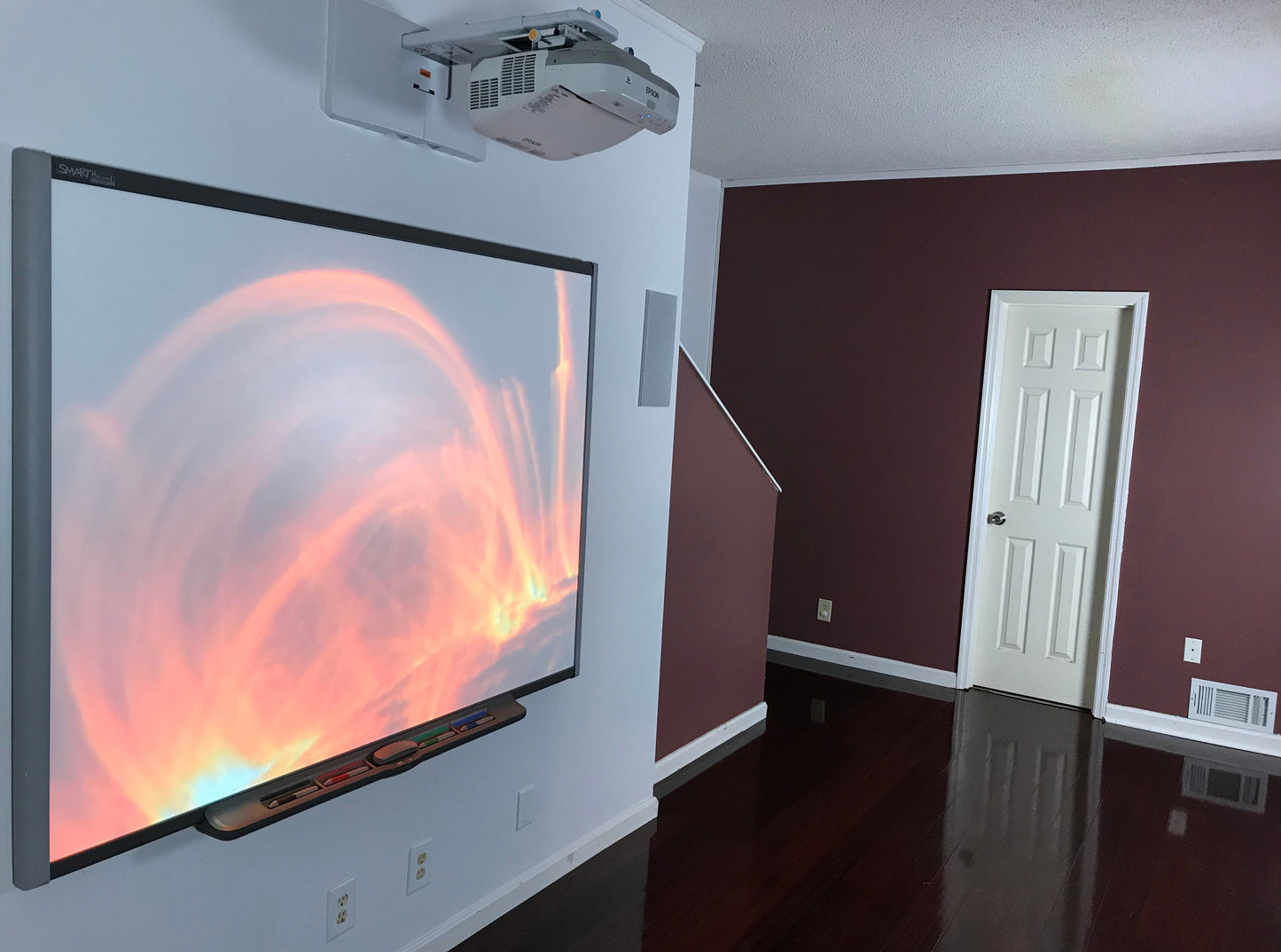 Smart Board, interactive whiteboard in use.