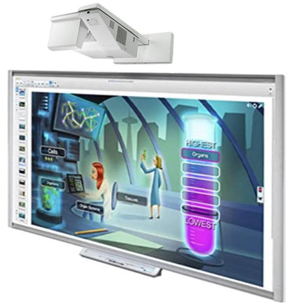 Smart Board, interactive whiteboard in use.