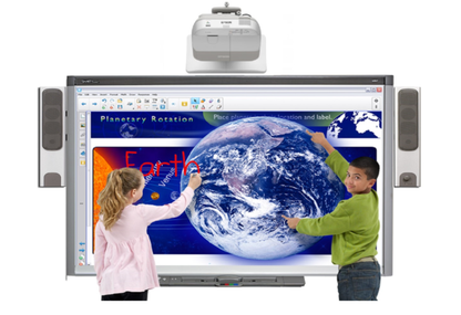 Smart Board, interactive whiteboard in use.