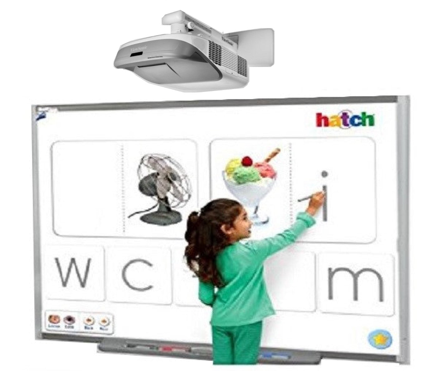 Smart Board, interactive whiteboard in use.